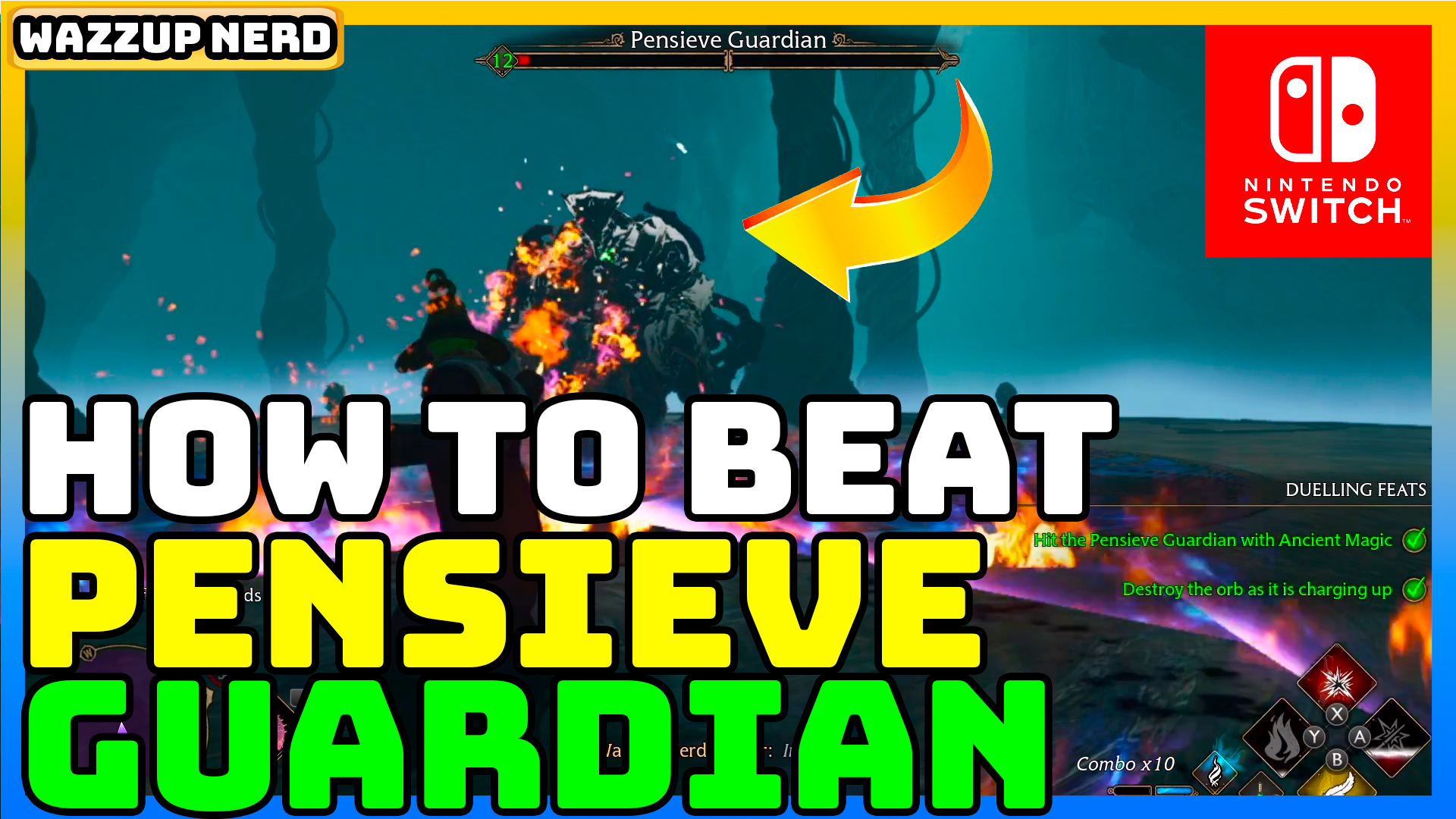 Hogwarts Legacy Boss Fight How To Beat Pensieve Guardian Easy Guide